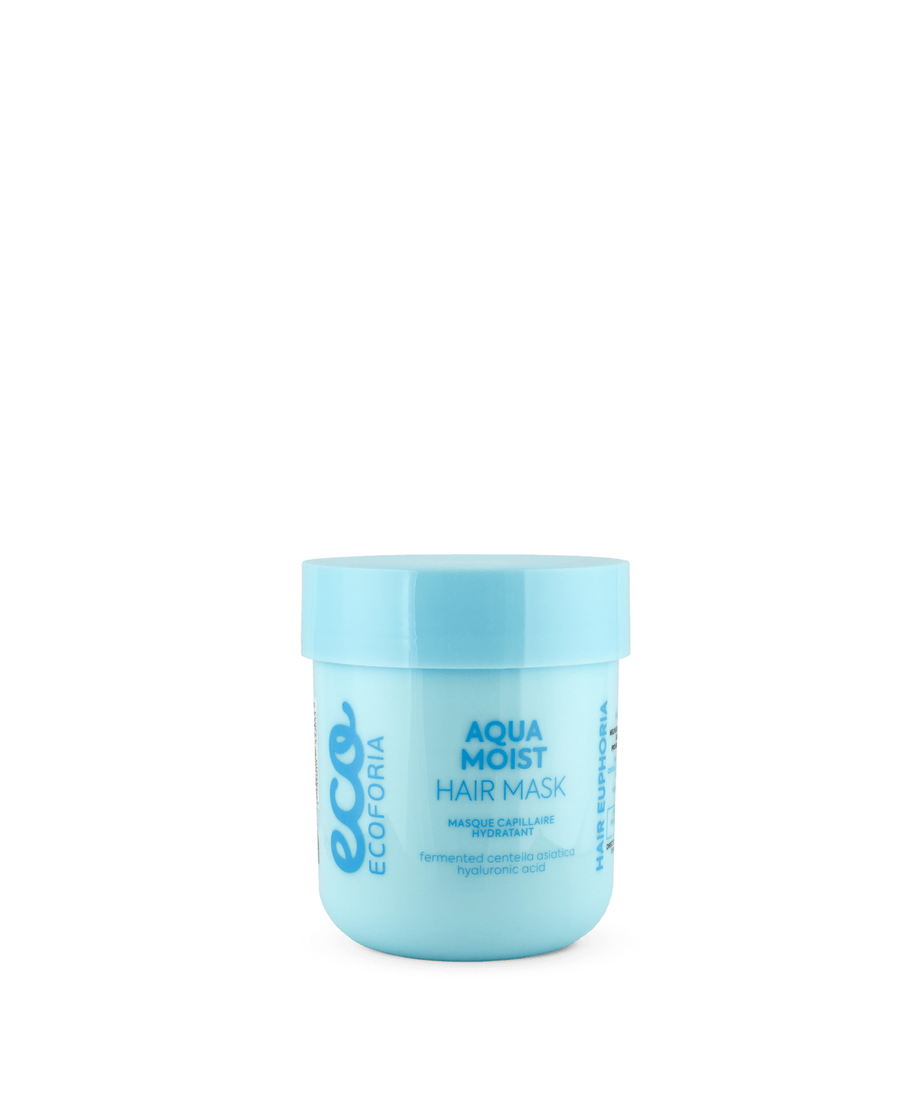 Ecoforia Aqua Moist Hair Mask 200ml hydrating mask with hyaluronic acid and fermented centella asiatica to restore moisture and shine to dry hair