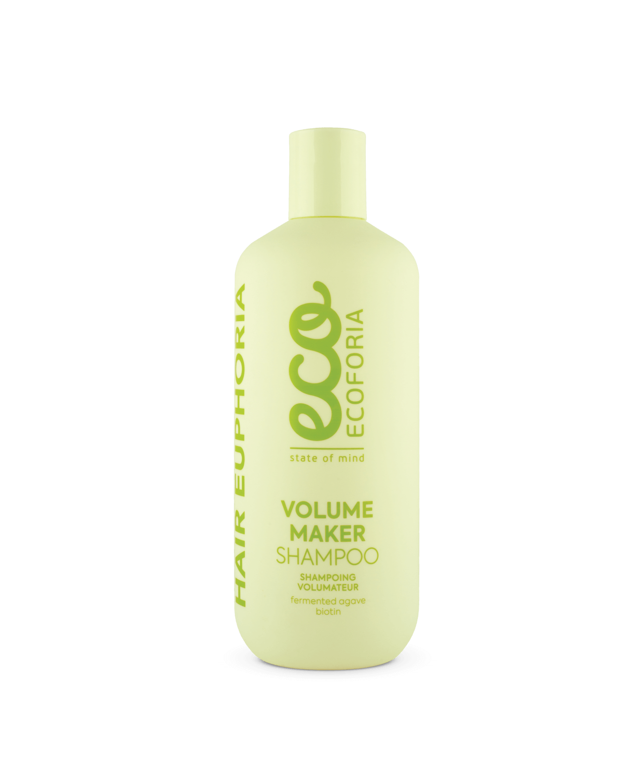 Ecoforia Volume Maker Shampoo 400ml gentle shampoo with fermented agave extract and biotin to cleanse and add volume to fine hair