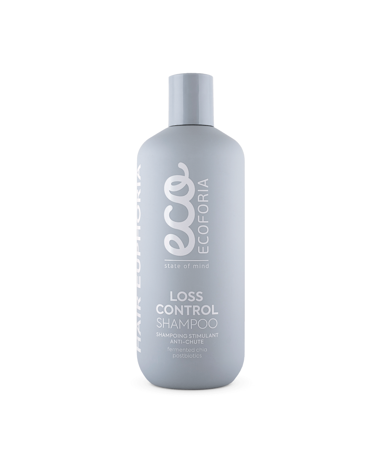 Gentle shampoo with fermented chia extract and postbiotics to cleanse and refresh the scalp, promoting healthy hair growth