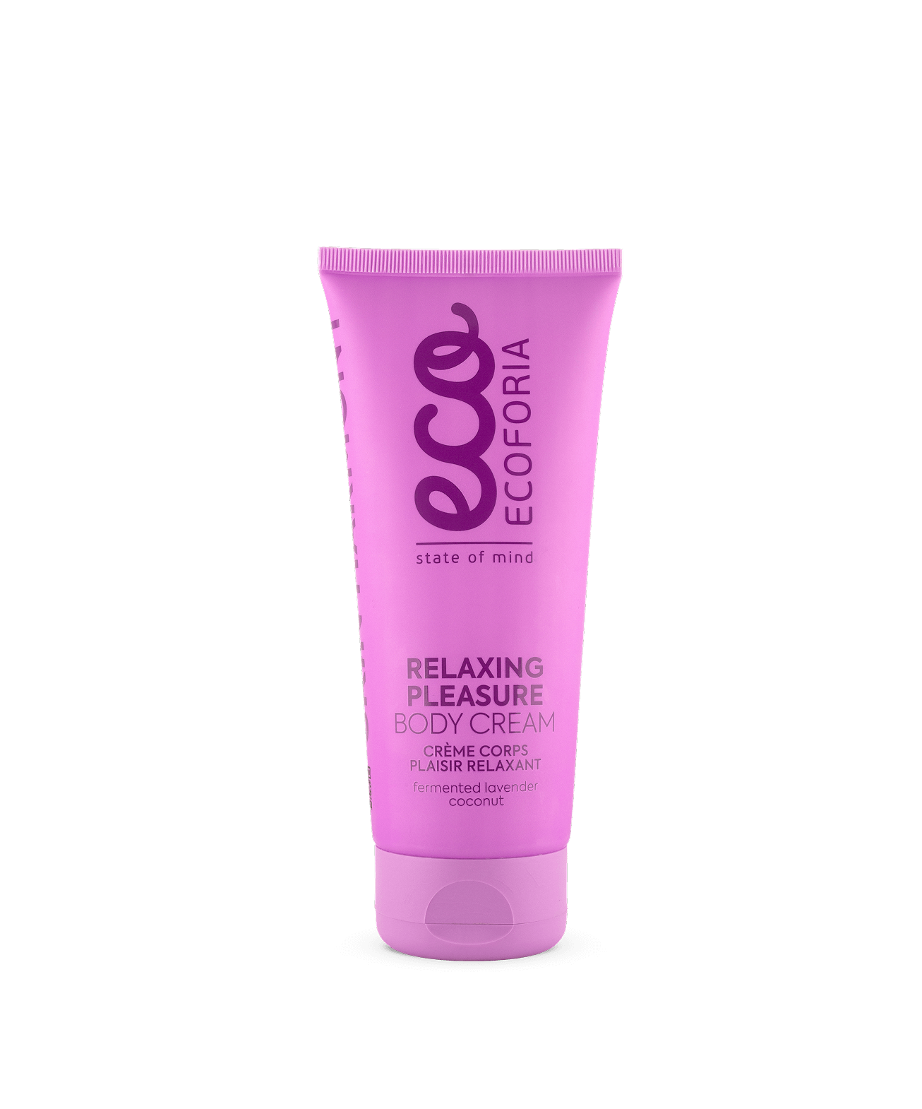 Ecoforia Relaxing Pleasure Body Cream 200ml – soothing lavender-scented body cream with fermented lavender extract and coconut oil
