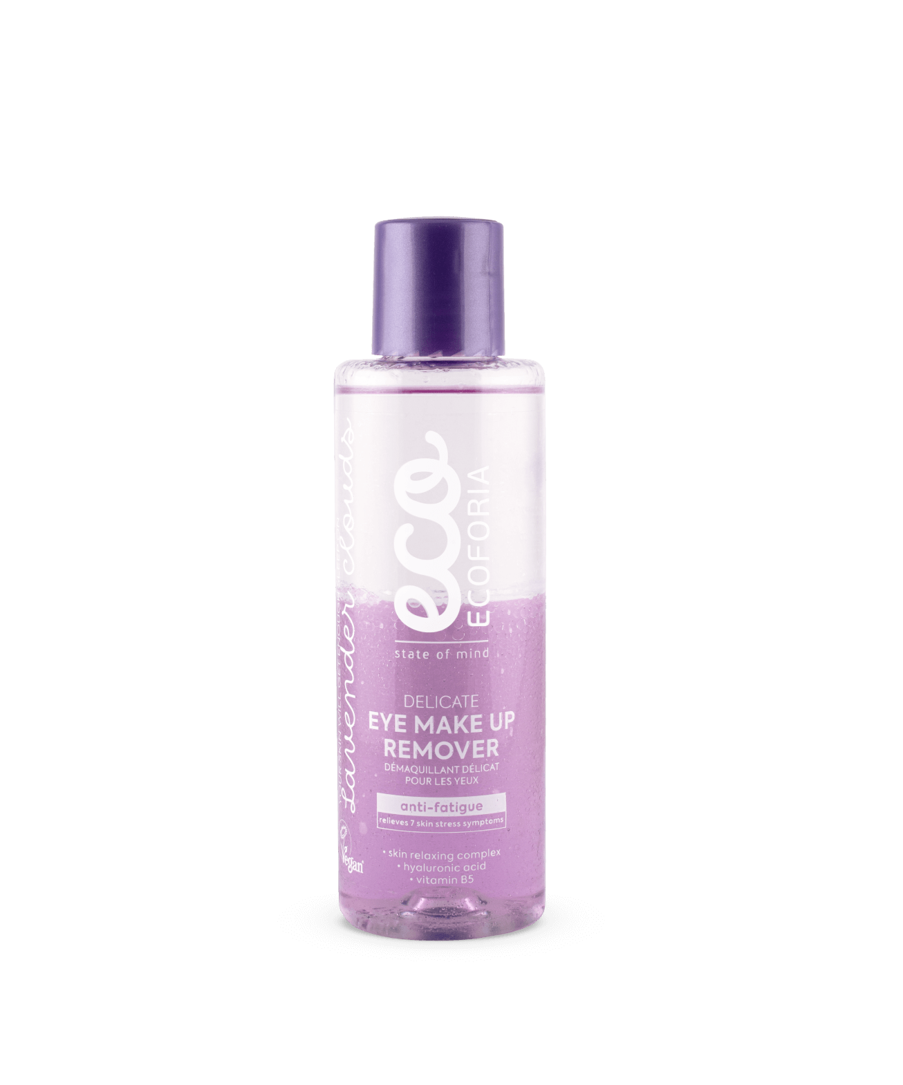 Ecoforia Delicate Eye Make Up Remover – gentle dual-phase formula with Vitamin B5 and Hyaluronic Acid